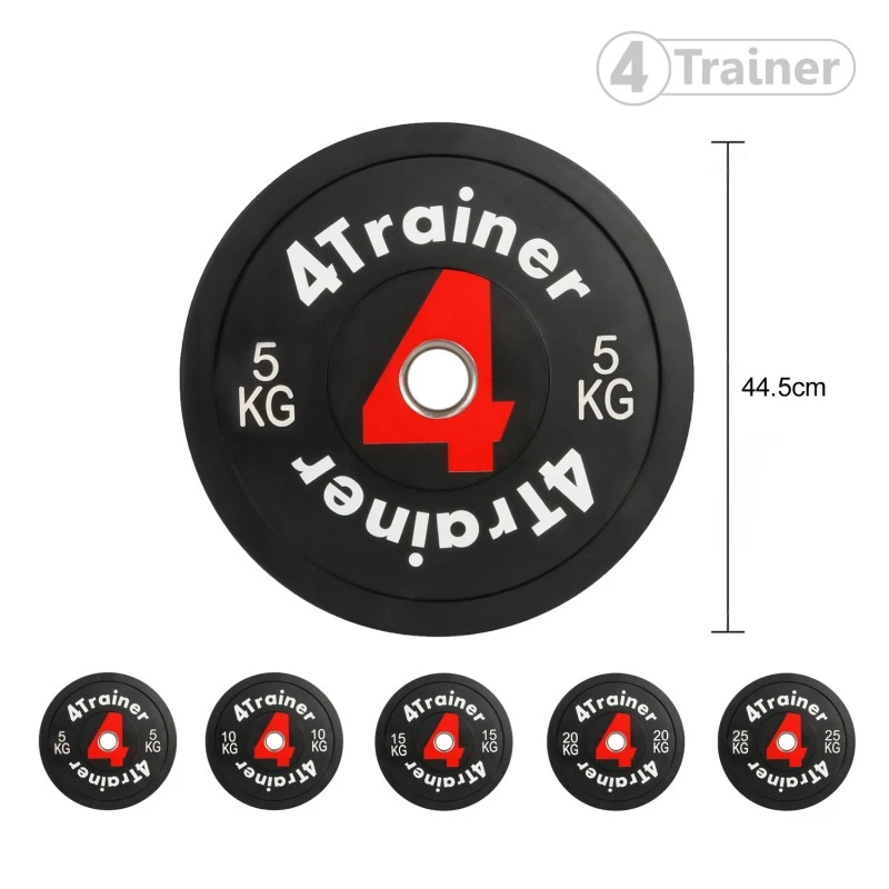 Disque Olympique - Bumper De Musculation Pour Barre D'Haltérophilie - 4Trainer – Image 6