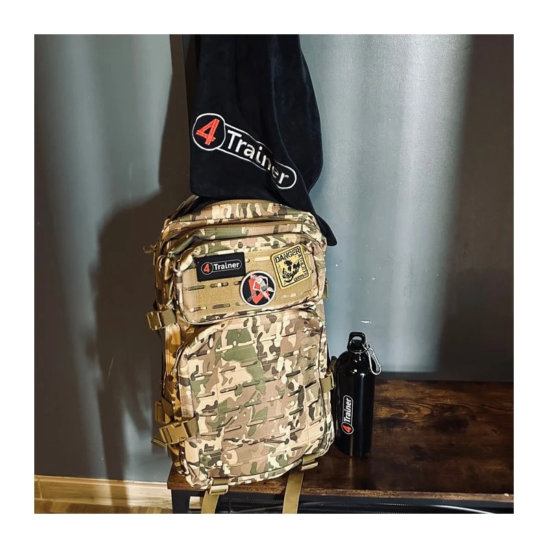 GOURDE ALU 0,75L - Bouchon à Vis Et Mousqueton - 4TRAINER – Image 6