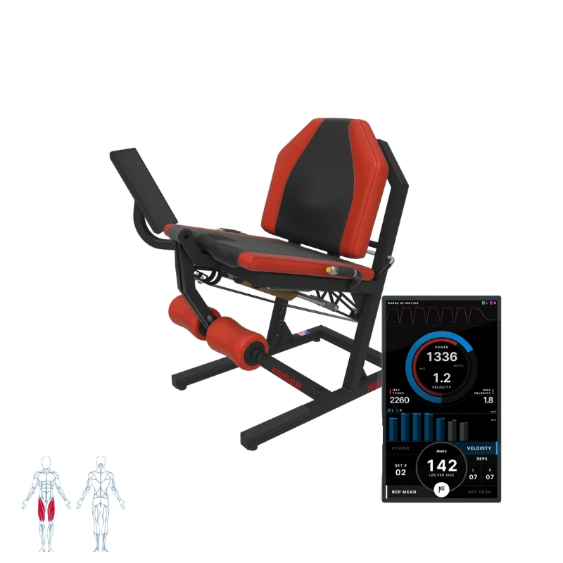 KEISER A400 Leg Extension PRO - Machine De Musculation Quadriceps à Résistance Pneumatique