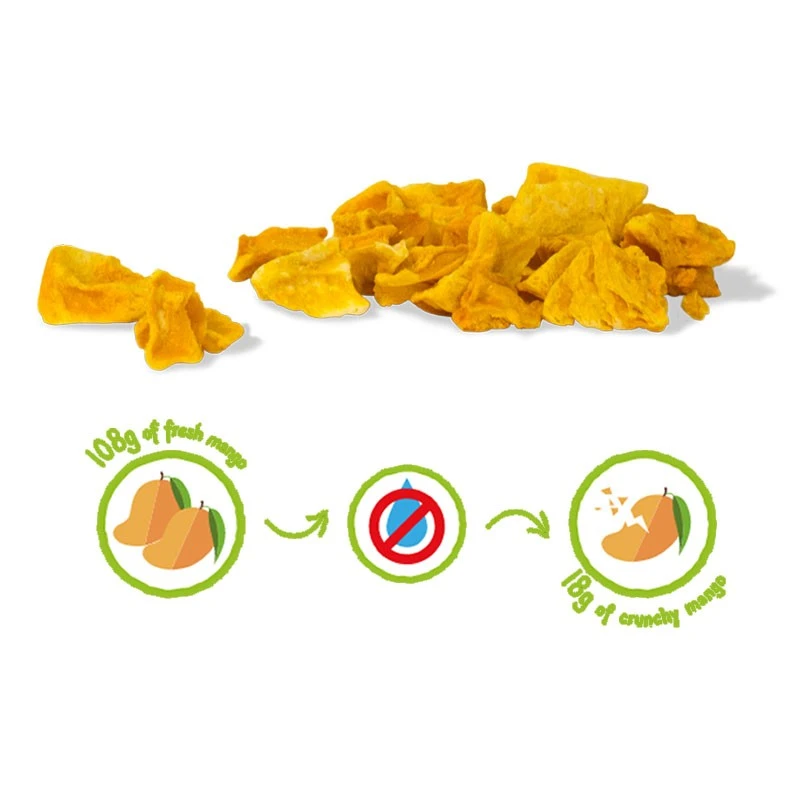 MANGUE CRUNCHY FRUIT BIO - 100% Mangues Biologiques Lyophilisées – Image 3