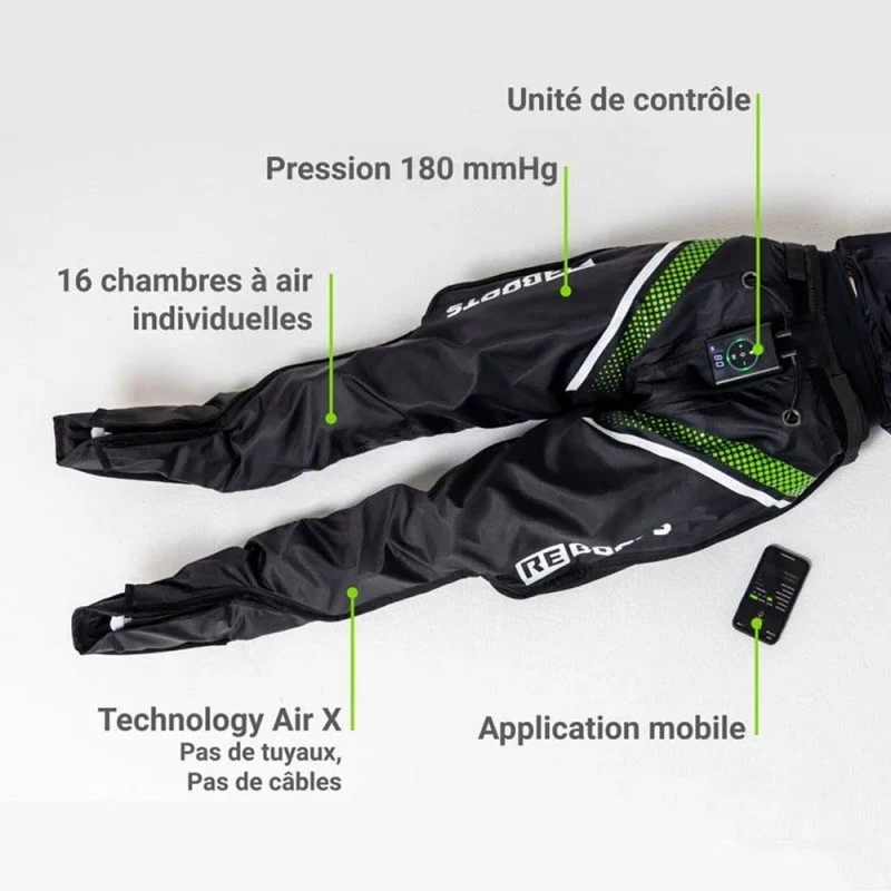REBOOTS GO X - Pressotherapie Réglable Bluetooth® Et Sans Tuyaux – Image 3