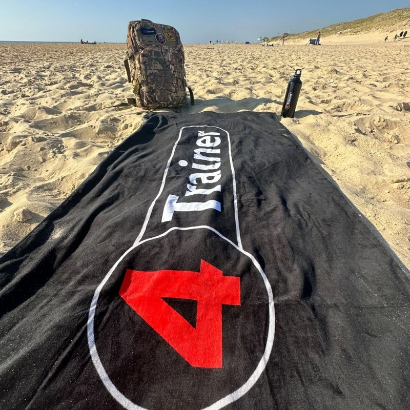 Serviette PLAGE - Logo 4TRAINER - 150cm X 70cm - 100% Coton - 4TRAINER – Image 3