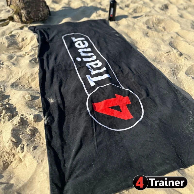 Serviette PLAGE - Logo 4TRAINER - 150cm X 70cm - 100% Coton - 4TRAINER – Image 4