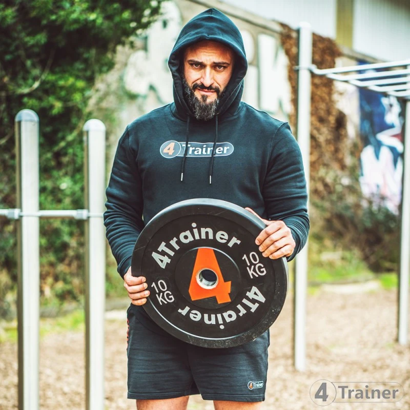 Sweat-shirt à Capuche Unisexe - 350g - Coton Bio - 4TRAINER – Image 3