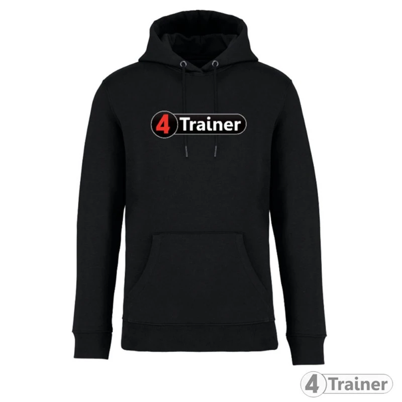 Sweat-shirt Ă Capuche Unisexe - 350g - Coton Bio - 4TRAINER